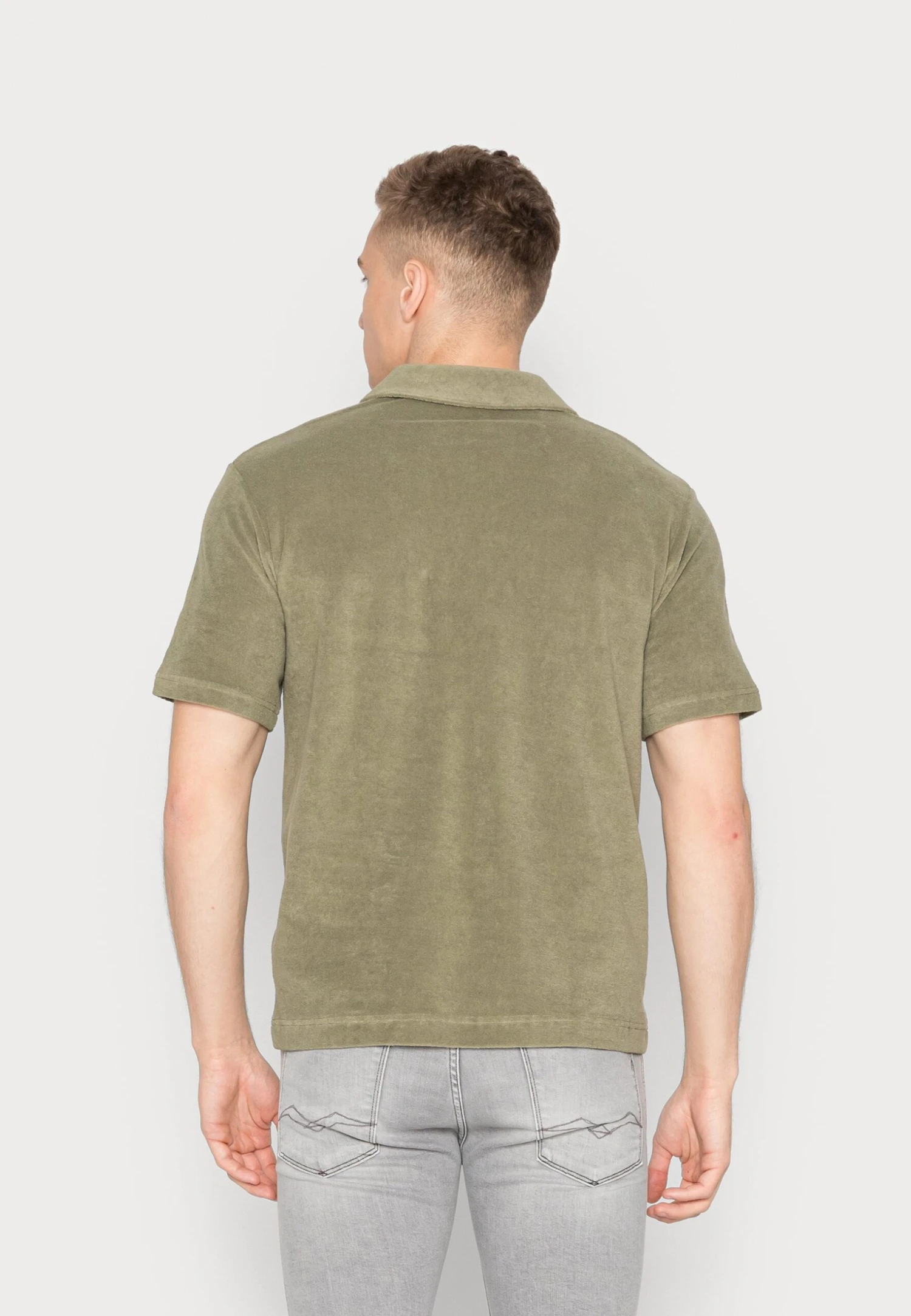 ARKET Polo Shirt - Khaki Green 3 ARKET Polo Shirt - Khaki Green - Image 3