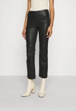 ARKET Leather Trousers - Black