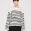 ARKET Long Sleeved Top - Off White Stripe