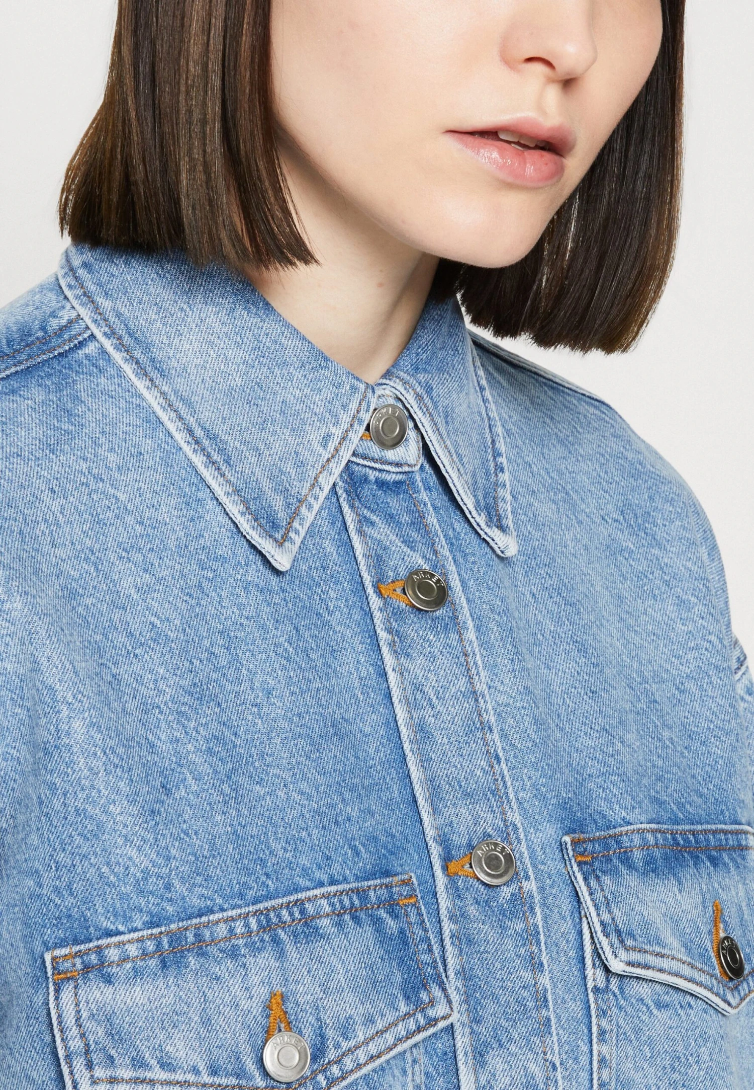 ARKET Button-Down Blouse - Blue Dusty Light 6 ARKET Button-Down Blouse - Blue Dusty Light - Image 6