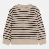 ARKET Unisex - Sweatshirt - Light Beige/Black Stripes