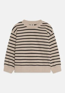 ARKET Unisex - Sweatshirt - Light Beige/Black Stripes