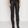 ARKET Leather Trousers - Black