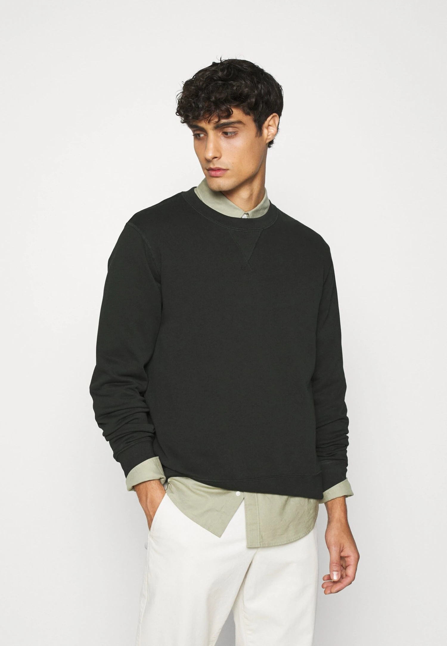 ARKET Sweatshirt - Green Dark 1 ARKET Sweatshirt - Green Dark