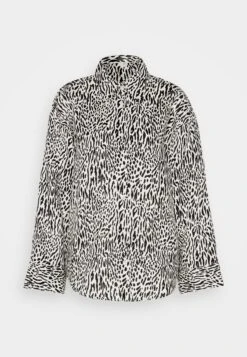 ARKET Button-Down Blouse - Off-White/Black -Arket 90b21a763e8c410897a1a9260d044dee