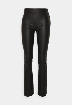 ARKET Leather Trousers - Black -Arket abeea94b2b734911a1ac298bc845e56b
