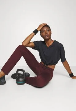 ARKET Leggings - Burgundy -Arket b0465a497e994863b9c7aa0167599945