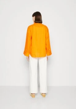 ARKET Button-Down Blouse - Orange -Arket c96784b20bbf424fa71314432a716199