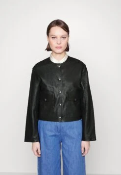 ARKET Leather Jacket - Black